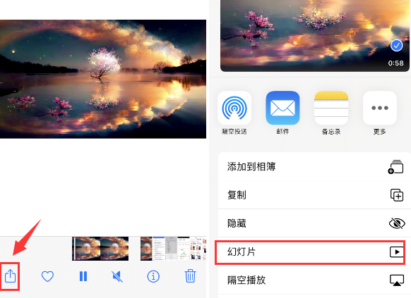 曲阜苹果14维修店分享iPhone14相册视频如何循环播放 