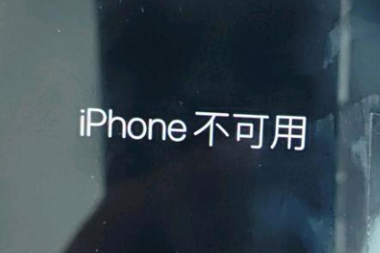 曲阜苹果服务网点分享锁屏界面显示“iPhone 不可用”如何解决 