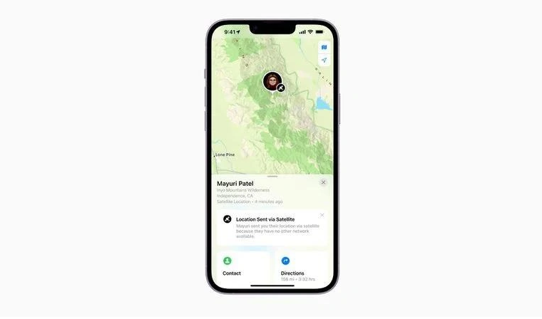 曲阜苹果14维修分享iPhone14系列中 FindMy功能通过卫星分享位置方法教程 